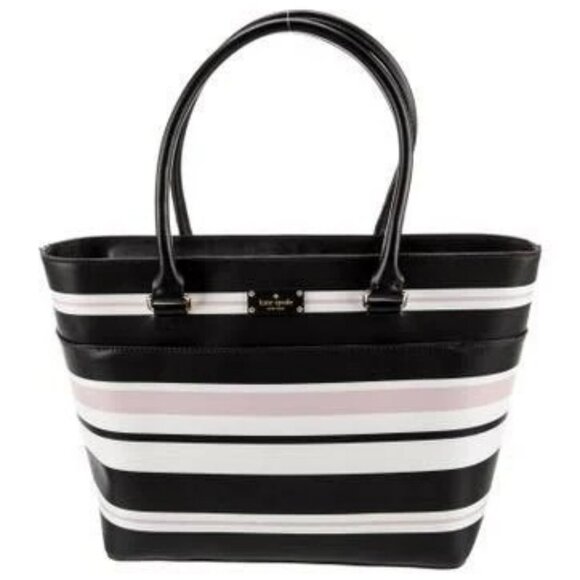 Kate Spade Margareta Grove Street Classic Stripe Tote - Picture 1 of 14